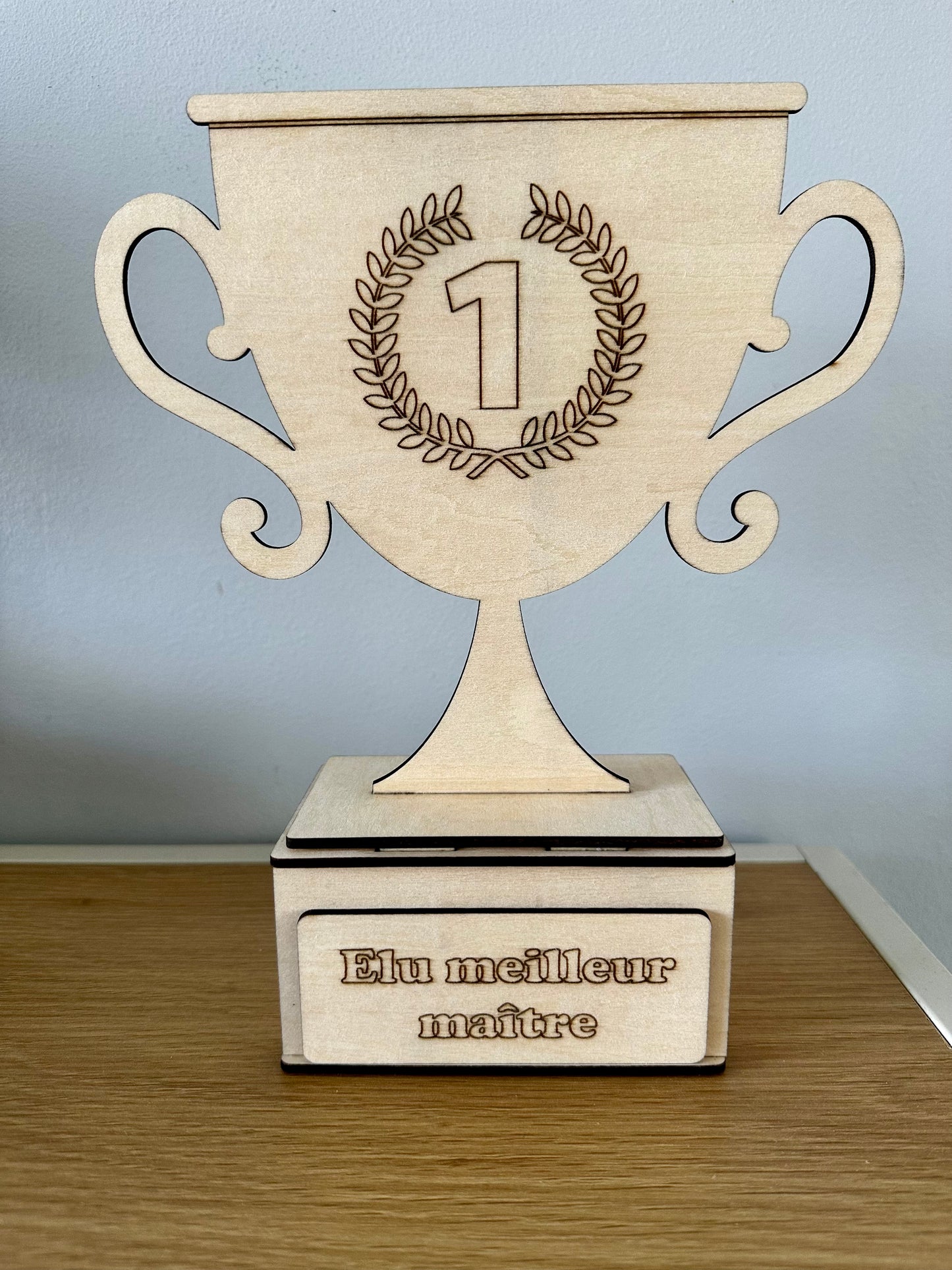 Trophée bois personnalisable