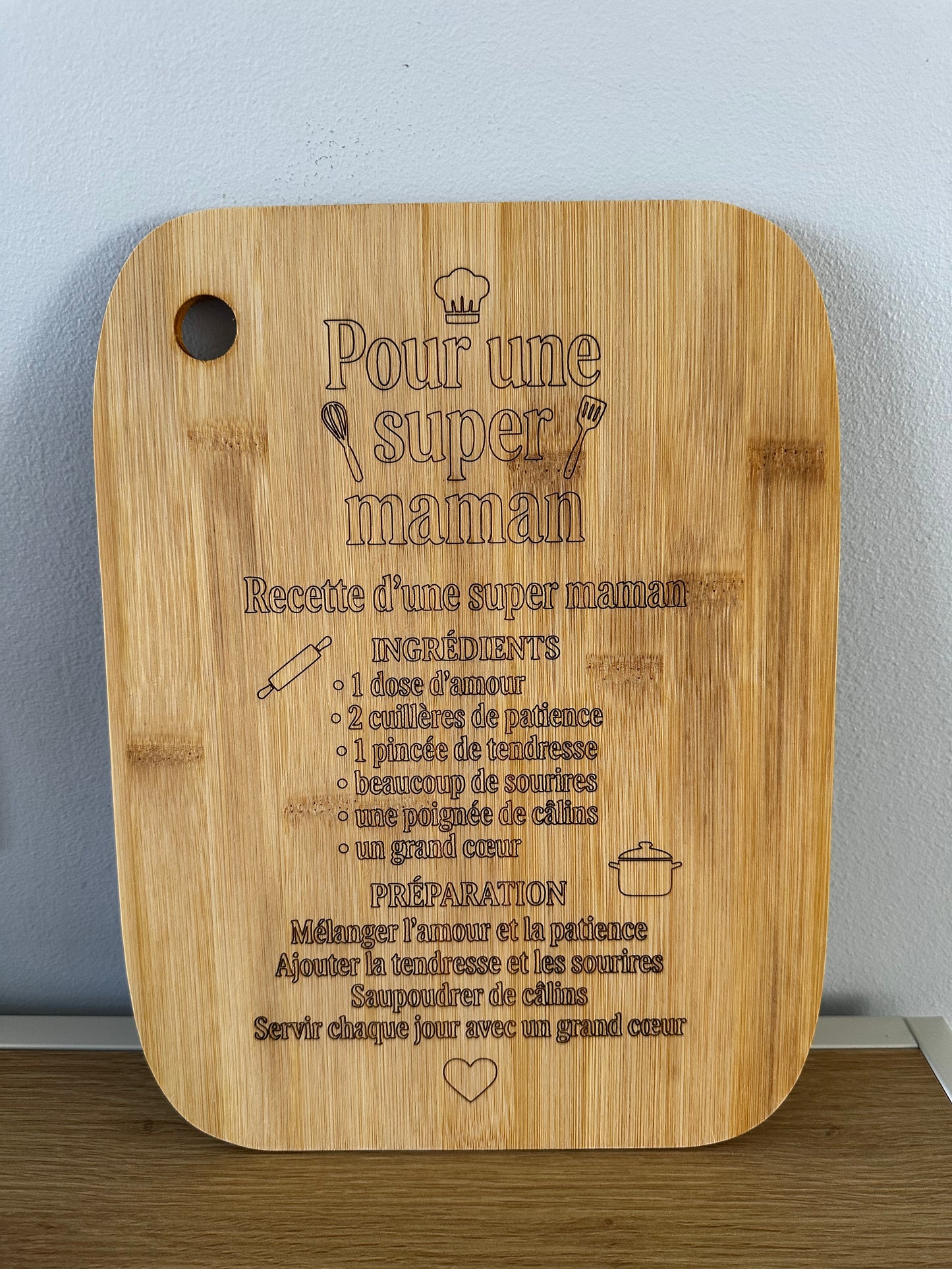 Planche à découper personnalisable
